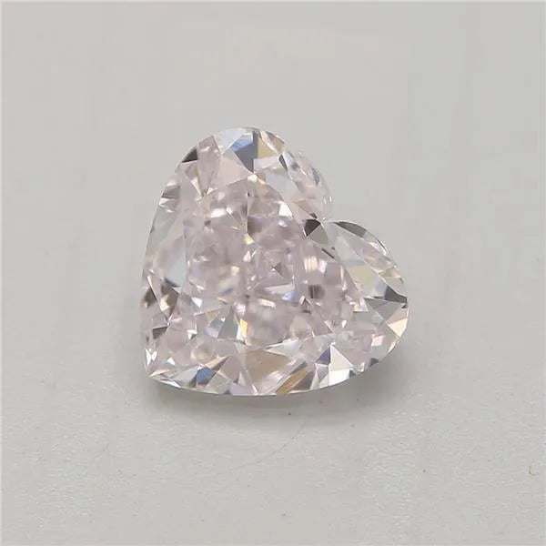 0.72ct Heart Natural Diamond (Colour Very Light Pink, Clarity VVS2, GIA Certified)