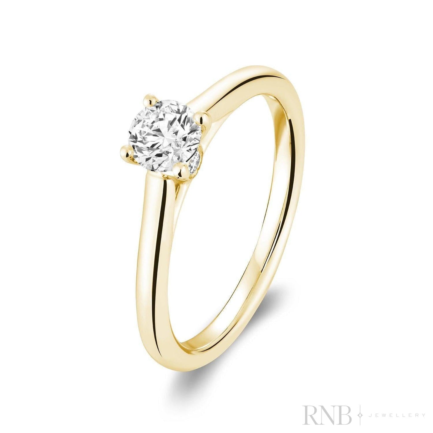 Brilliant Round Diamond Engagement Ring-RNB Jewellery