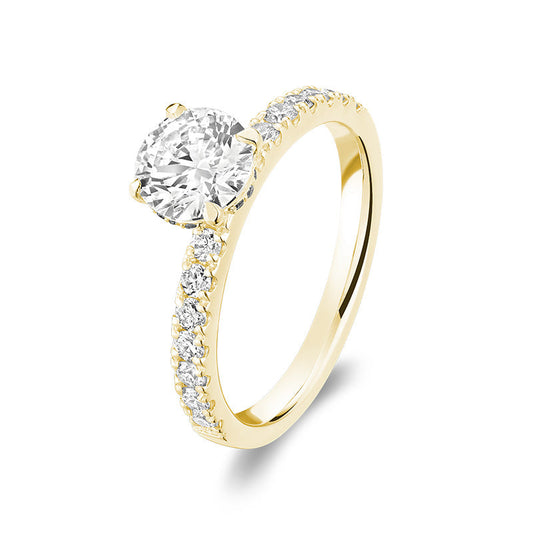 Lab Grown Halo Diamond Ring