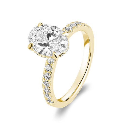 Lab Grown Oval Diamond Ring