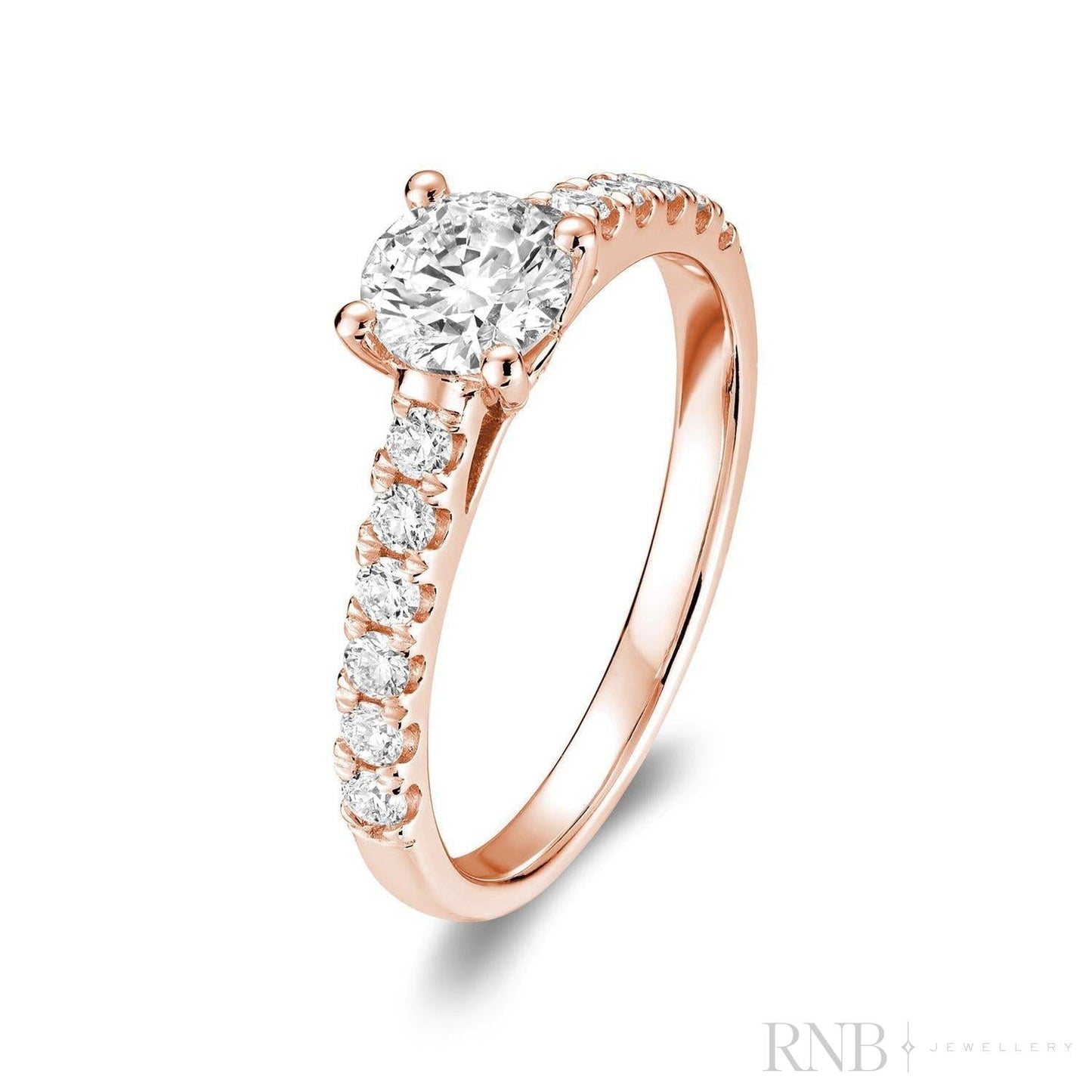 Solitaire Round Diamond Engagement Ring