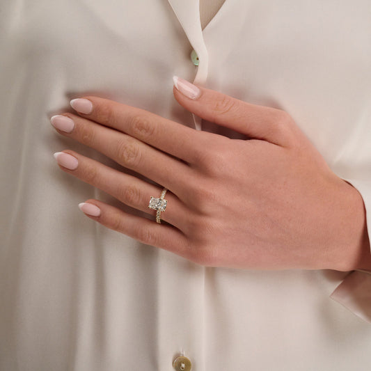 Lab Grown Radiant Diamond Ring