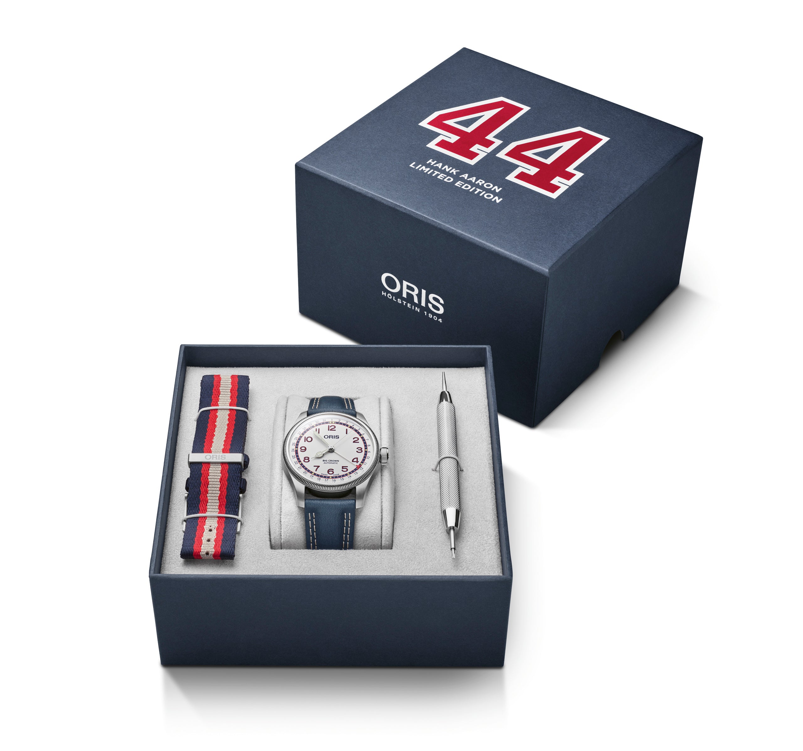 ORIS BIG CROWN POINTER DATE HANK AARON LIMITED EDITION 01 754 7785 4081-SET ORIS BIG CROWN POINTER DATE HANK AARON LIMITED EDITION 01 754 7785 4081-SET