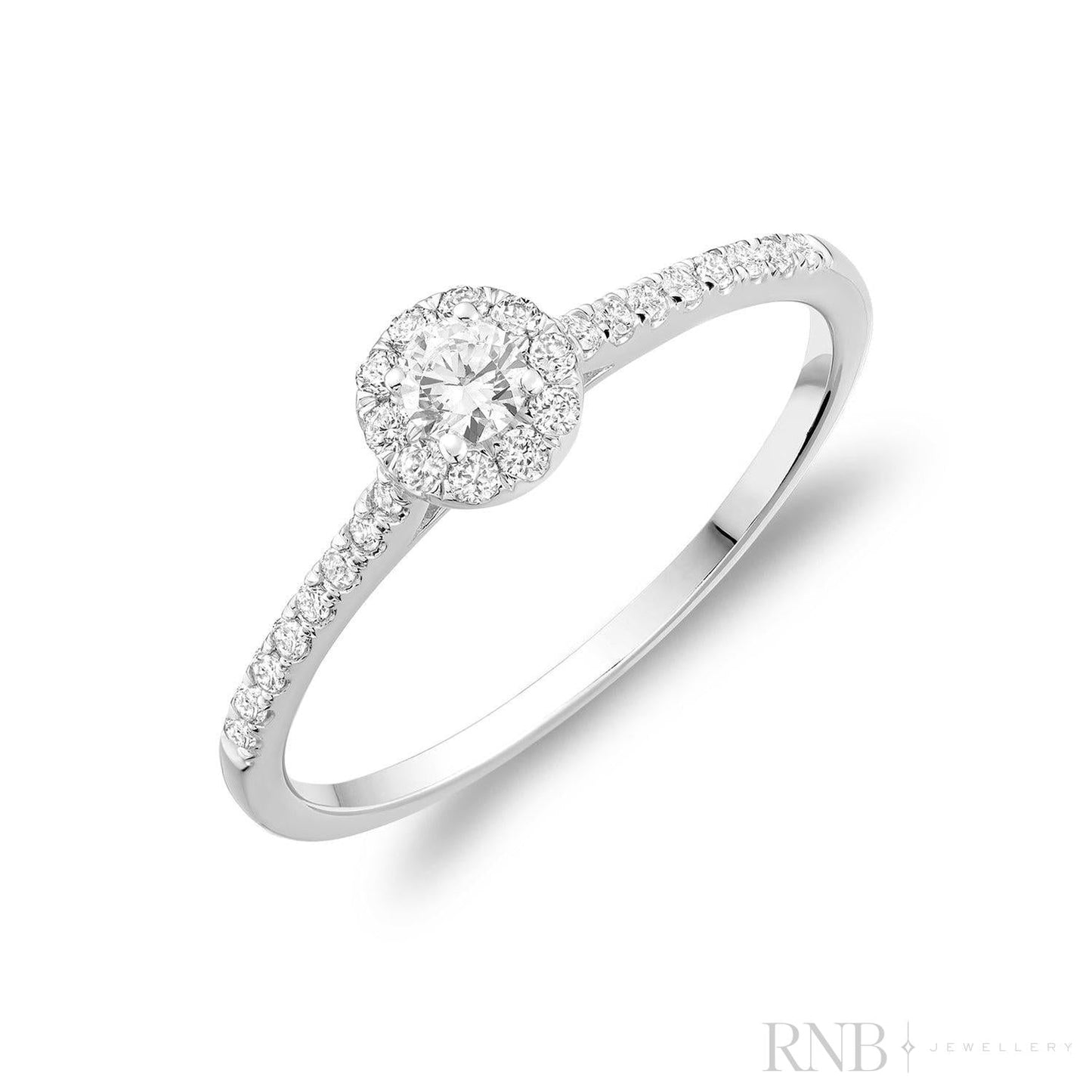 Round Diamond Halo Ring