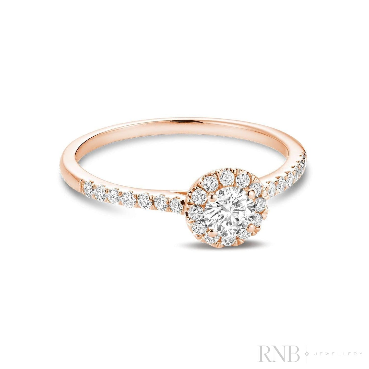 Round Diamond Halo Ring