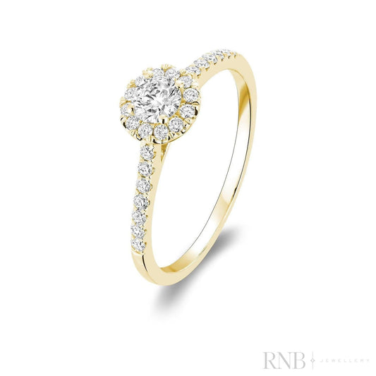 Round Diamond Halo Ring