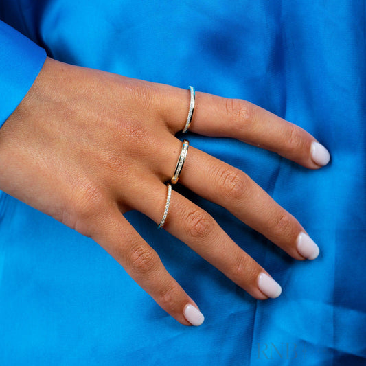 United Semi Eternity Diamond Ring