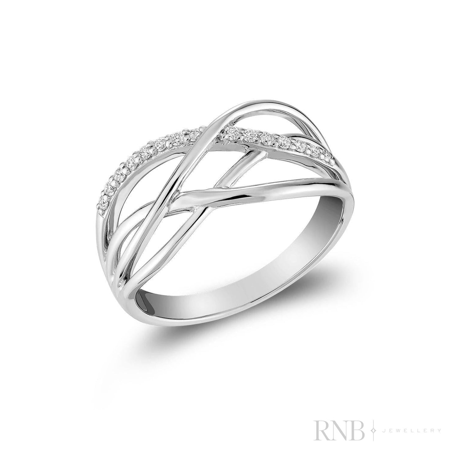 Multi Waves Diamond Ring