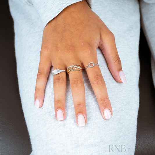 Multi Waves Diamond Ring