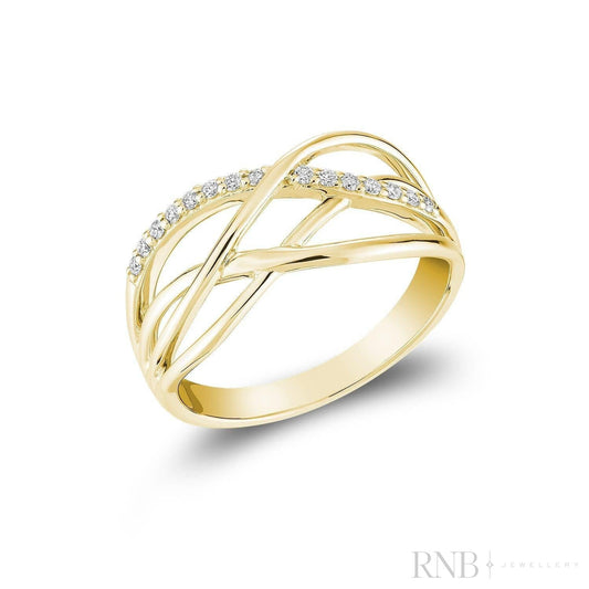 Multi Waves Diamond Ring