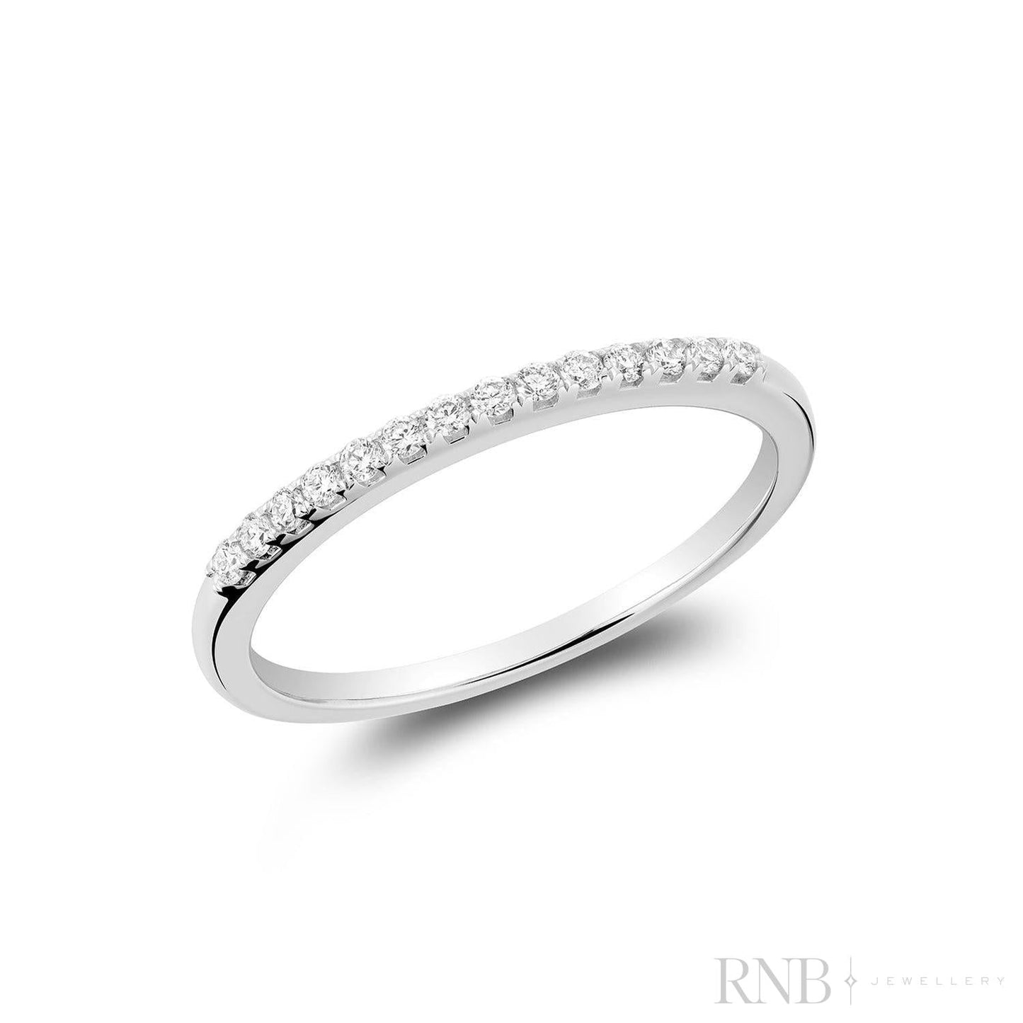 Pave Semi Eternity Diamond Band