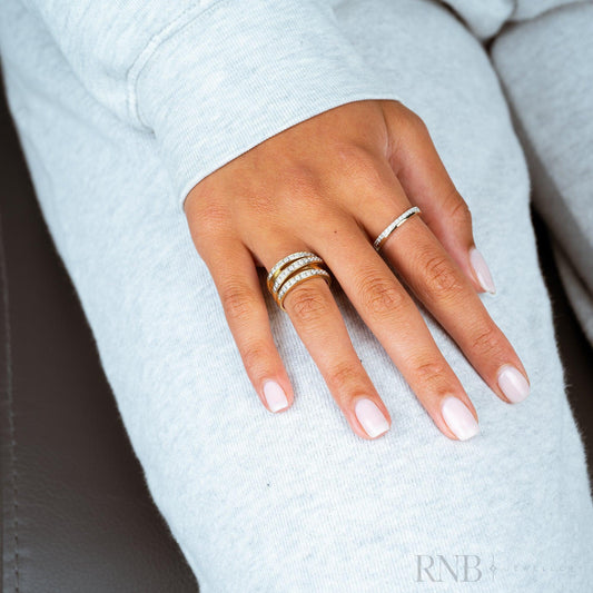 United Semi Eternity Diamond Ring