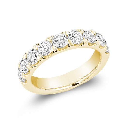 Lab Grown Semi Eternity Diamond Ring
