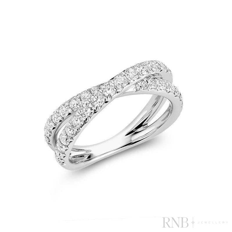 Criss Cross Diamond Ring