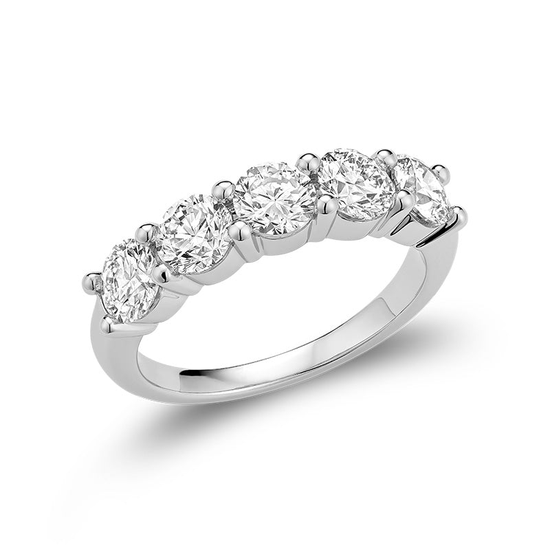 5 Stone Lab Diamond Ring