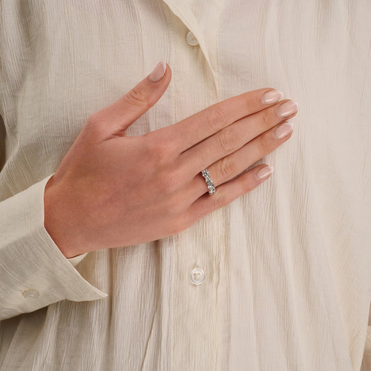 5 Stone Lab Diamond Ring