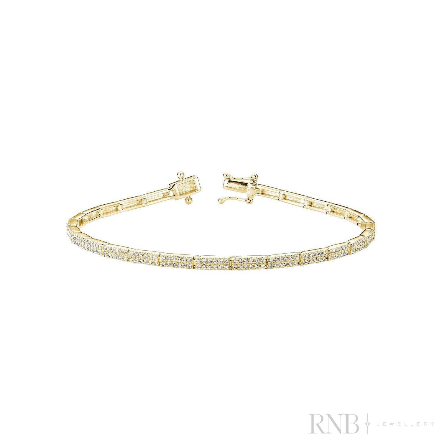 Link Pave Diamond Bracelet-RNB Jewellery Link Pave Diamond Bracelet-RNB Jewellery