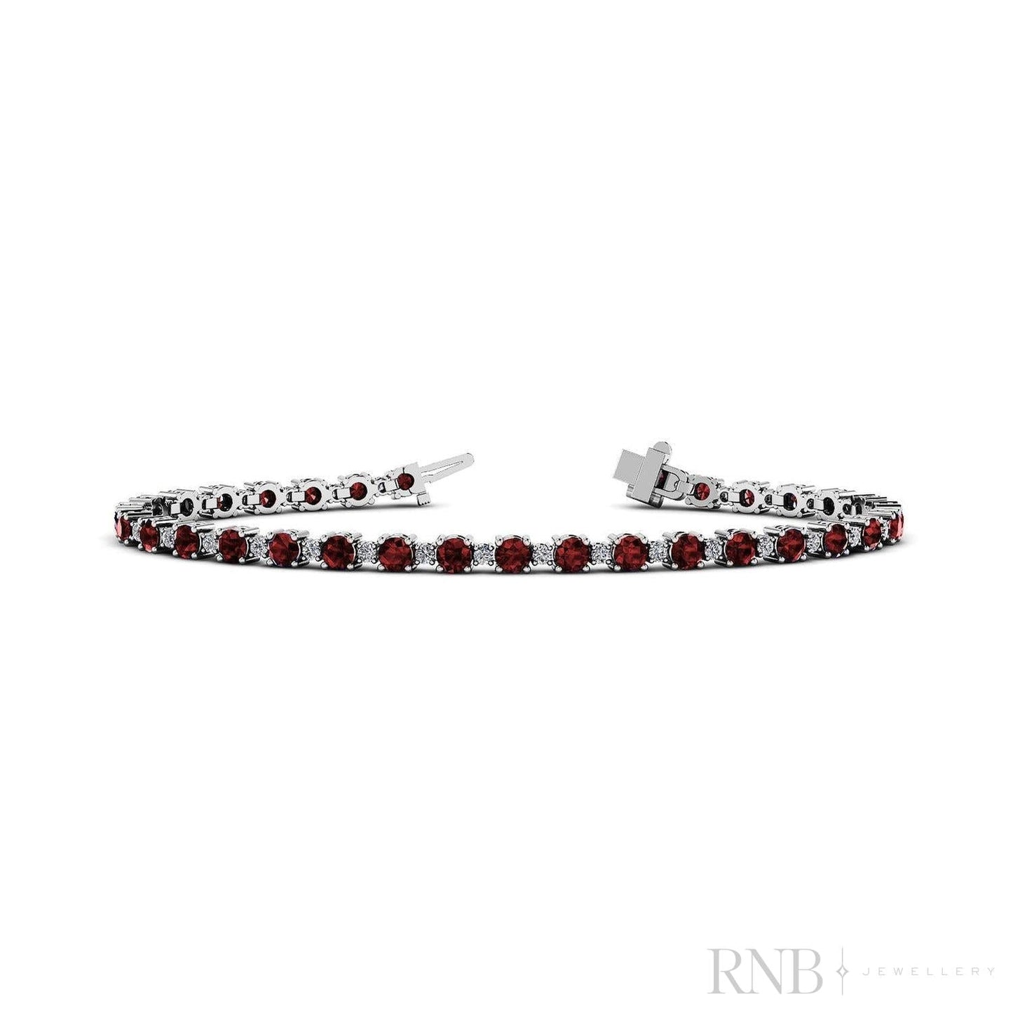 Tennis Ruby & Diamond Bracelet