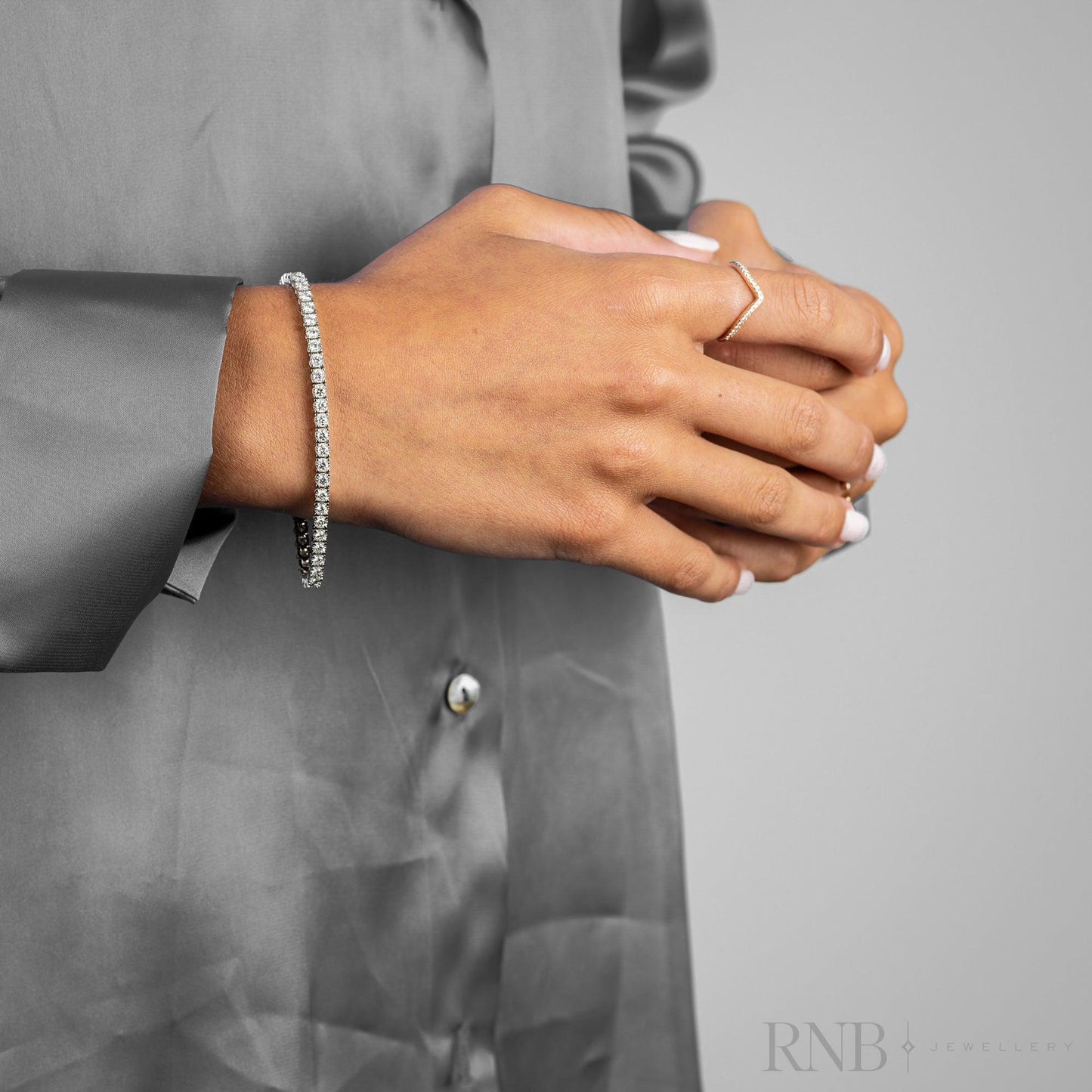 Illusion Diamond Tennis Bracelet