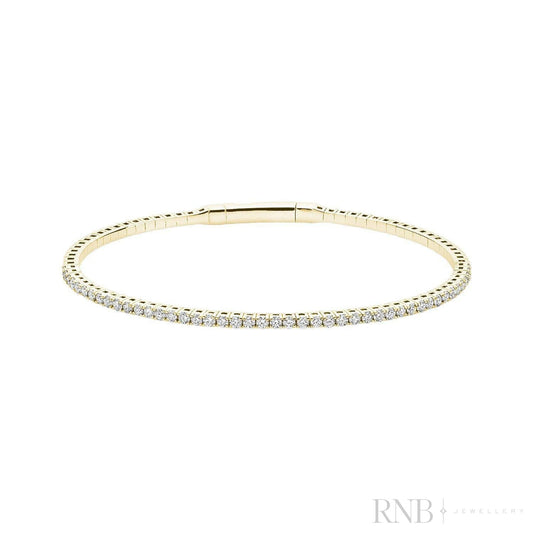 Semi Eternity Bangle Flex Diamond Bracelet