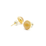 24K Gold Hetian Jade Earring 24K Gold Hetian Jade Earring