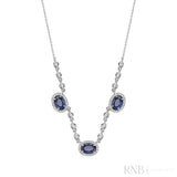 Blue Sapphire & Diamond Pendant - Pendentif en Diamant & Sapphire-RNB Jewellery Blue Sapphire & Diamond Pendant - Pendentif en Diamant & Sapphire-RNB Jewellery