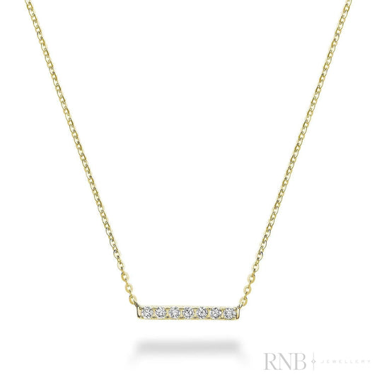 Diamond Bar Necklace