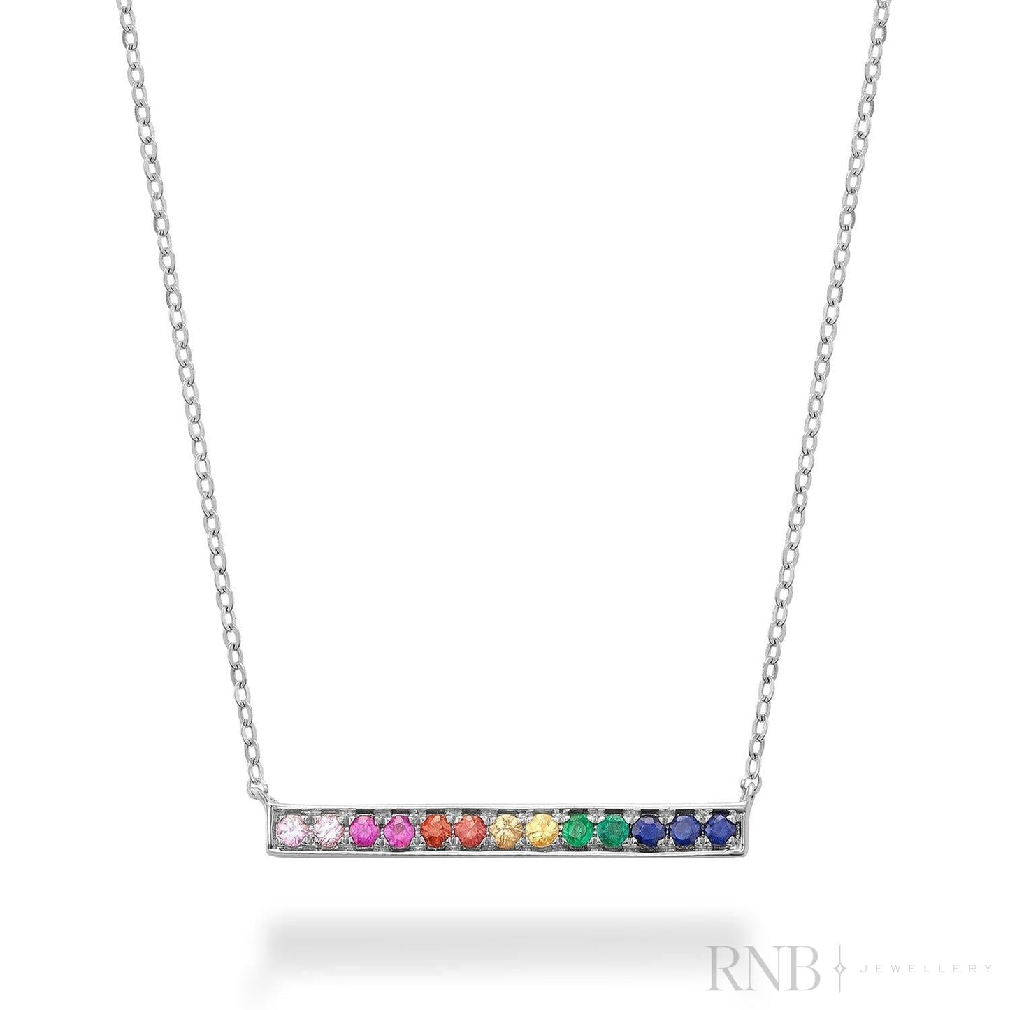 Rainbow Bar Necklace