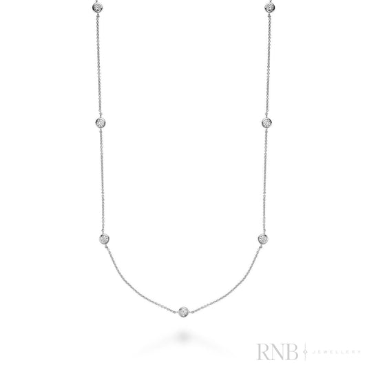 Diamond By the Yard Necklace-RNB Jewellery