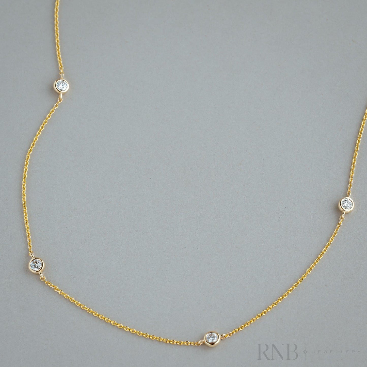 Diamond By the Yard Necklace-RNB Jewellery