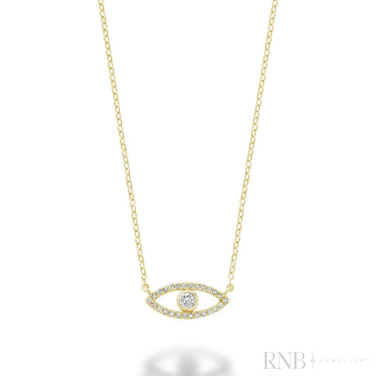 Evil Eye Diamond Necklace