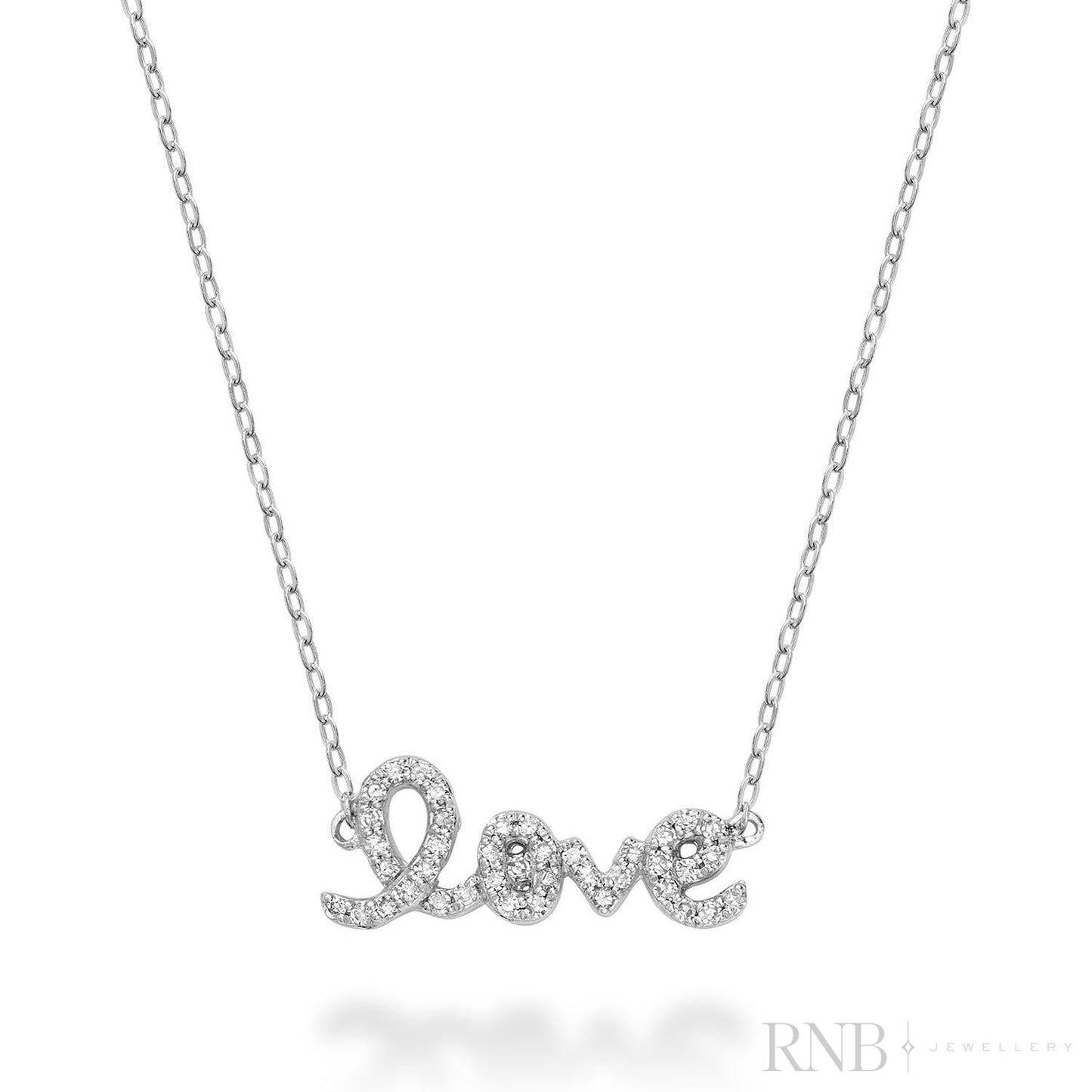 Mini "LOVE" Diamond Necklace