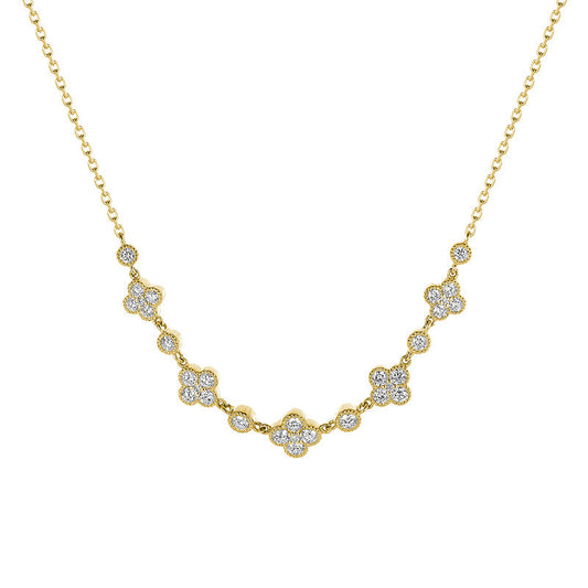 Clover Miligrain Empress Necklace