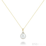 Cultured Pearl & Trinity Diamond Pendant-RNB Jewellery Cultured Pearl & Trinity Diamond Pendant-RNB Jewellery
