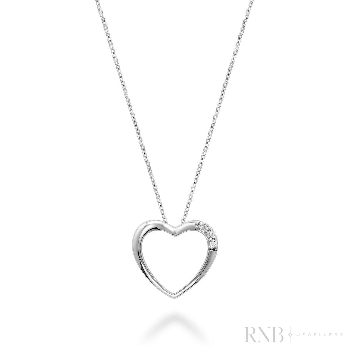 Heart Trinity Diamond Pendant