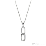 Double Hexi Diamond Pendant-RNB Jewellery Double Hexi Diamond Pendant-RNB Jewellery