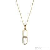 Double Hexi Diamond Pendant-RNB Jewellery Double Hexi Diamond Pendant-RNB Jewellery