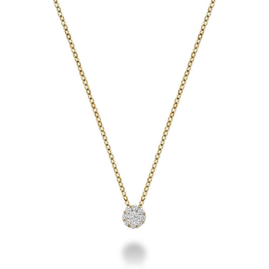 Cluster Diamond Pendant-RNB Jewellery