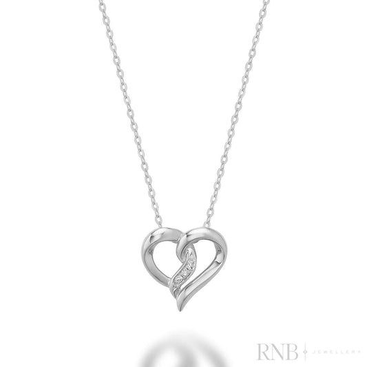 Fancy Heart Diamond Pendant-RNB Jewellery