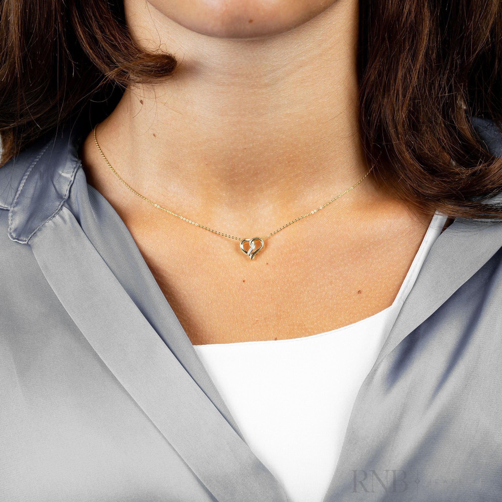 Fancy Heart Diamond Pendant-RNB Jewellery Fancy Heart Diamond Pendant-RNB Jewellery