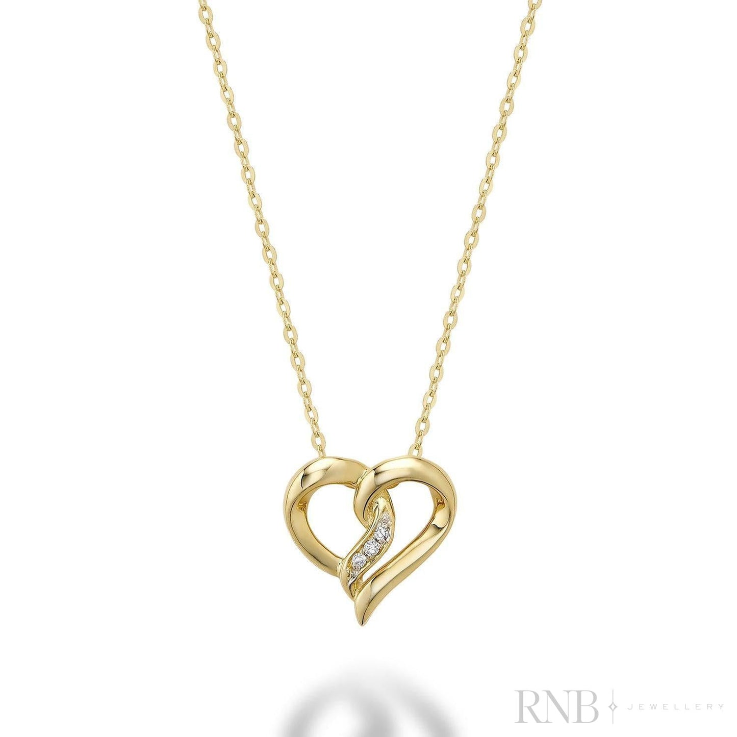 Fancy Heart Diamond Pendant-RNB Jewellery