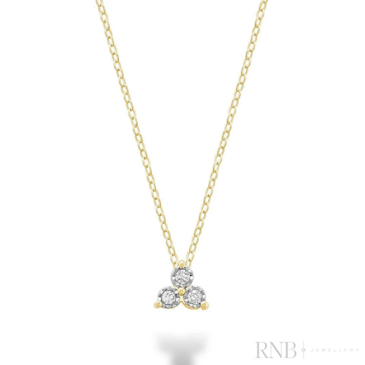 Trinity Illusion Diamond Pendant