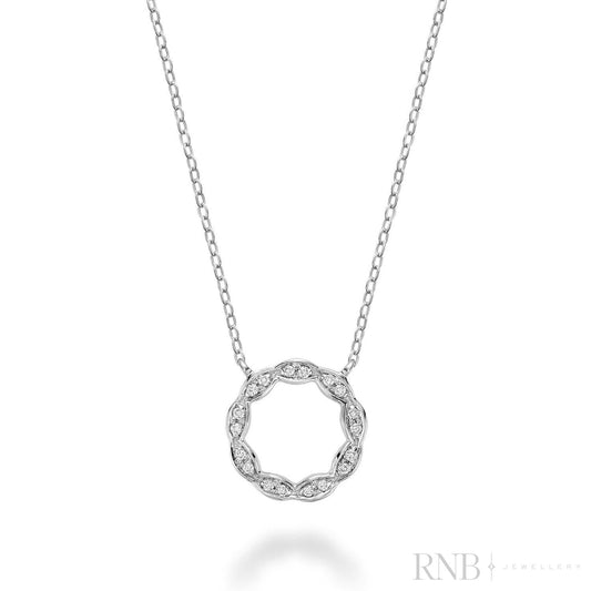 Marquise Circle of Life Diamond Necklace-RNB Jewellery