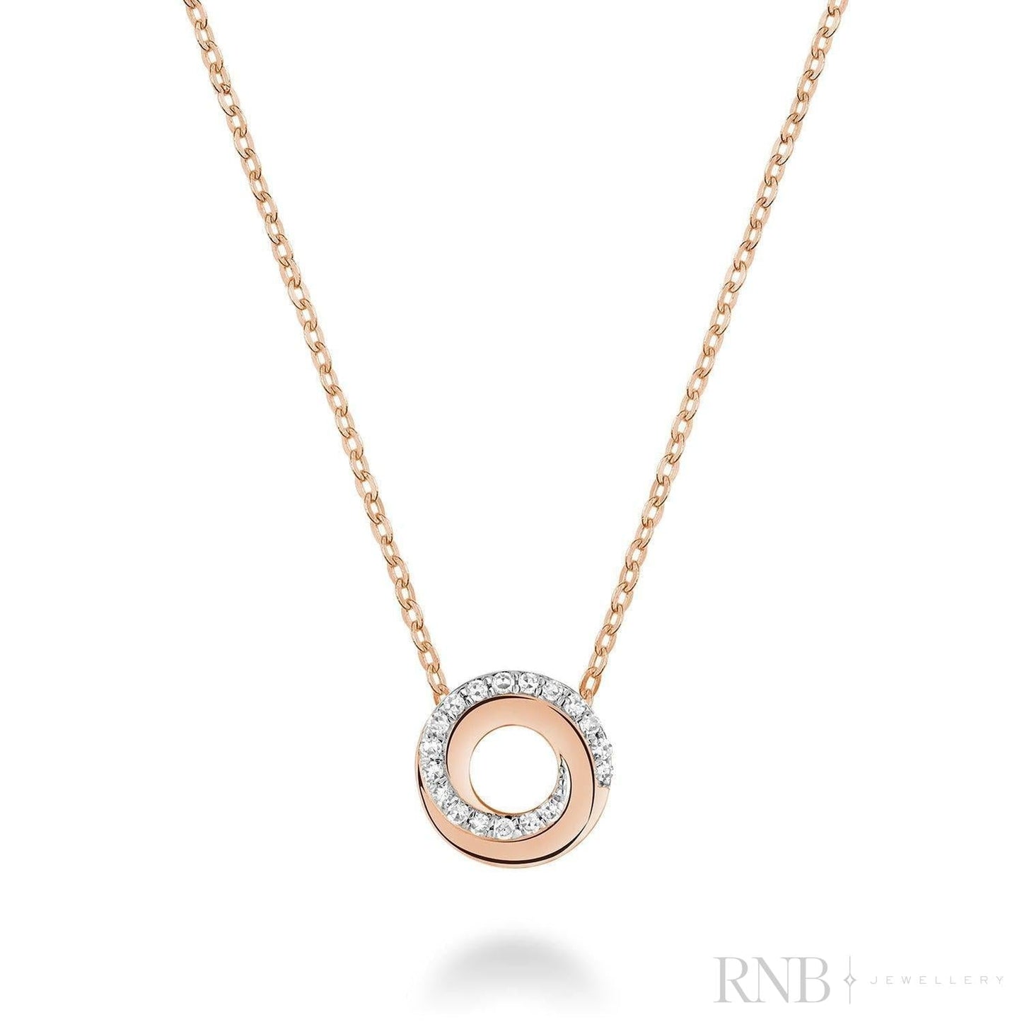 Whirl Diamond Pendant