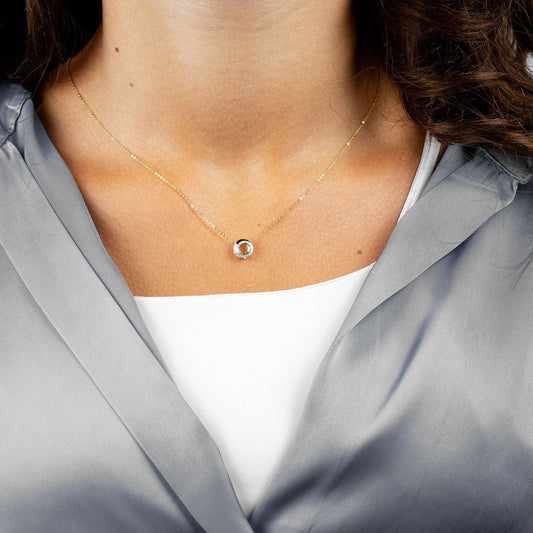 Whirl Diamond Pendant