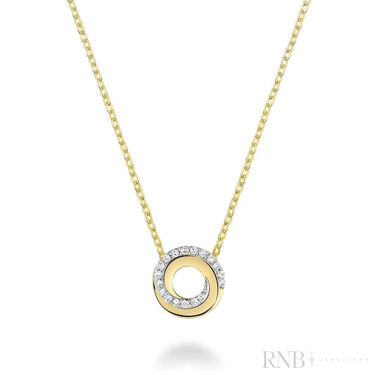 Whirl Diamond Pendant