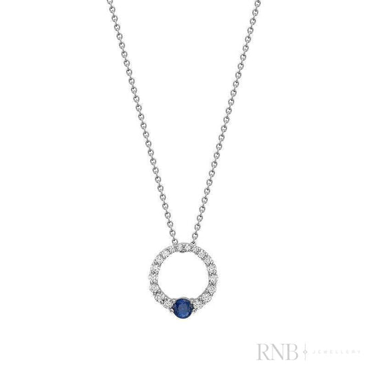 Precious Stone & Circle of Life Diamond Pendant