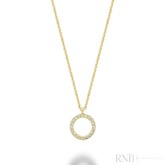 Circle Shape Diamond Pendant