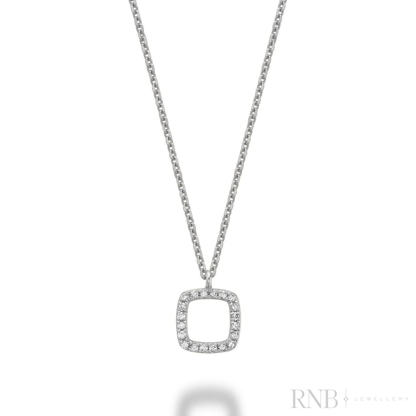 Petite Cushion Shape Diamond Pendant
