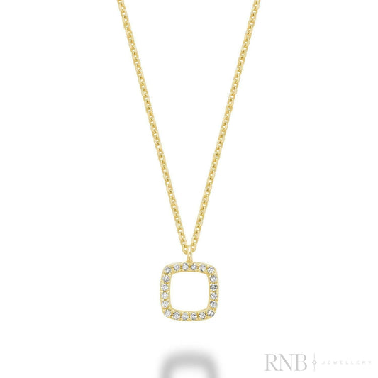 Petite Cushion Shape Diamond Pendant